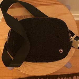 lululemon Sherpa Black Crossbody Bag